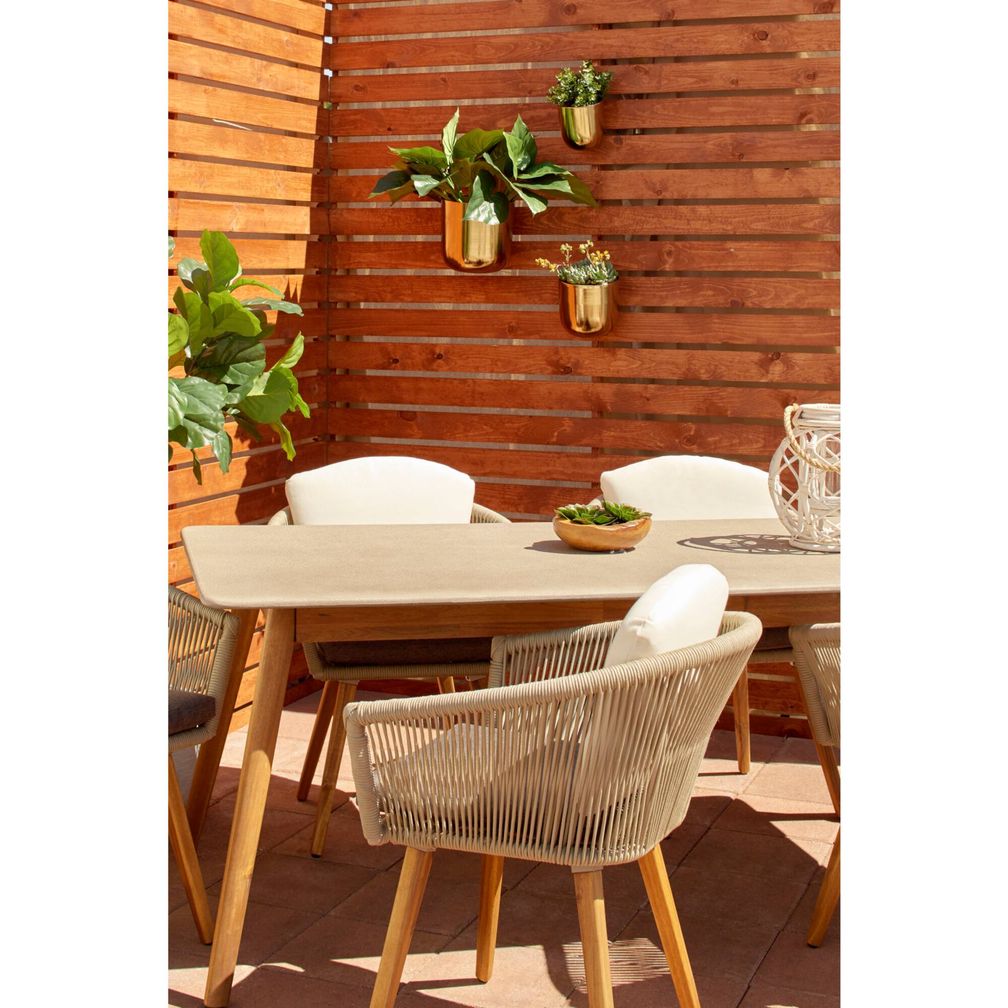 Gold Metal Contemporary Planter Set